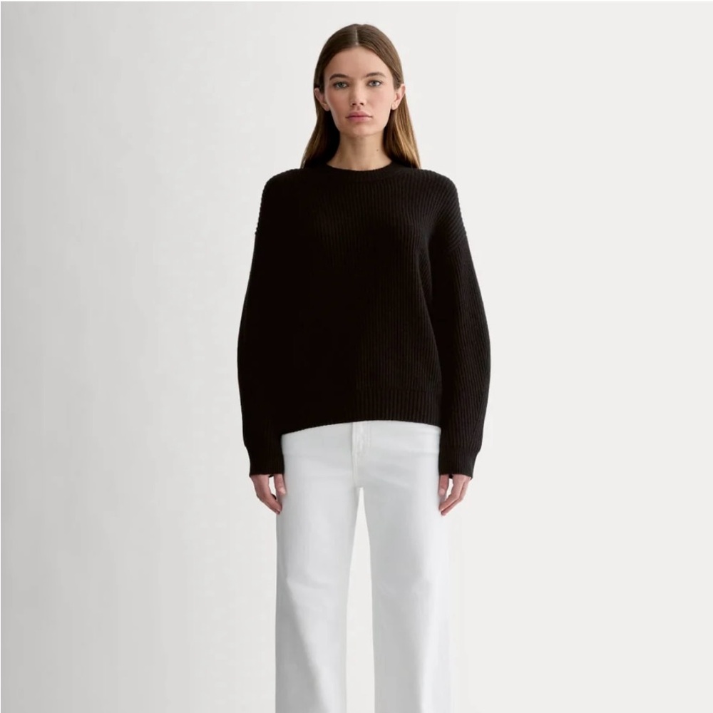 Everlane cocoon crew in wool cashmere